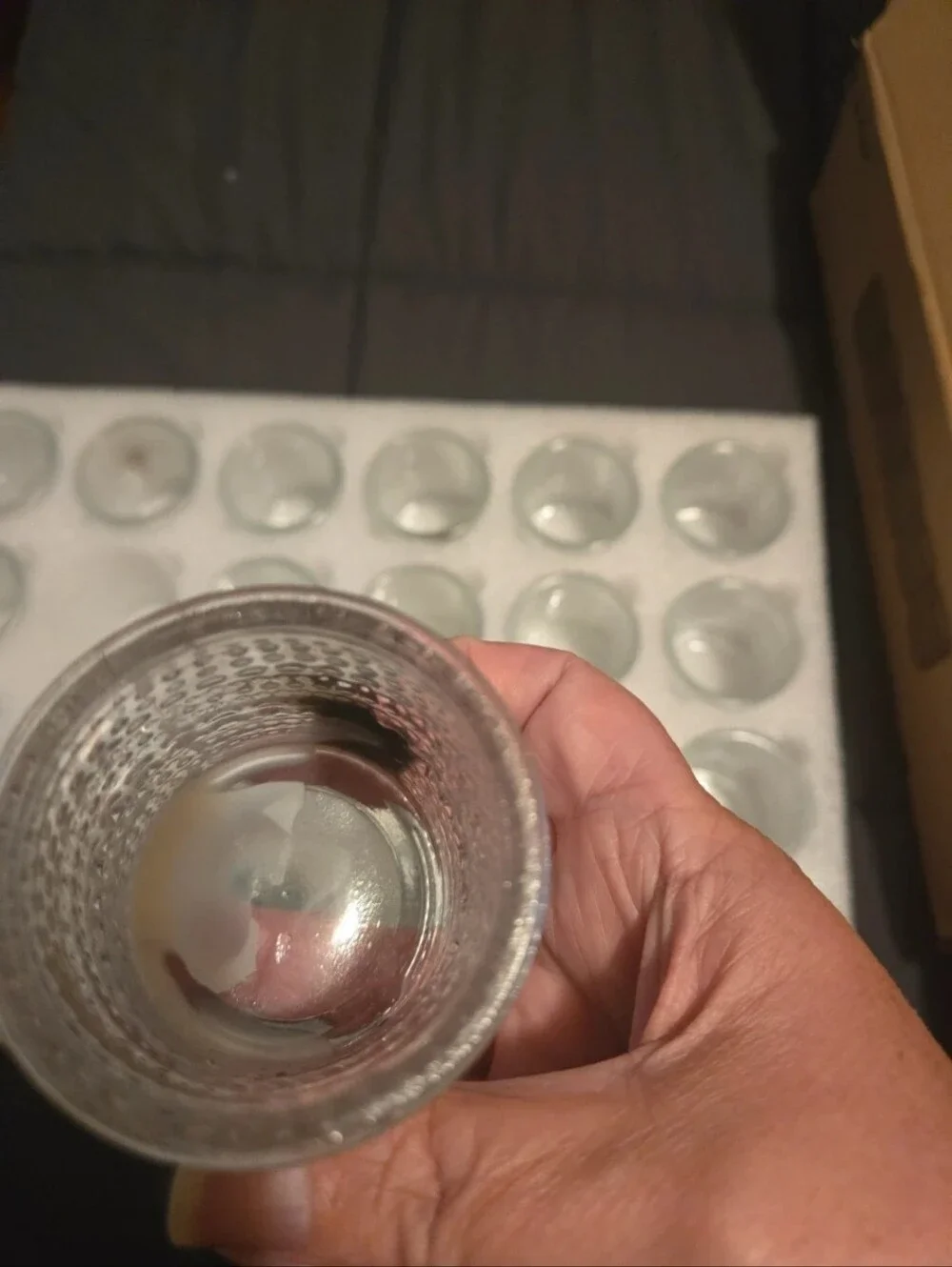 Lot of 24 Clear Hobnail Glass Votive Holders - Wedding & Event Decor